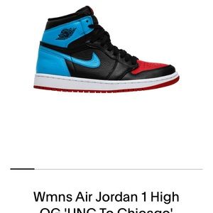 Wmns Air Jordan 1 High OG 'UNC To Chicago' – Size US 6 W